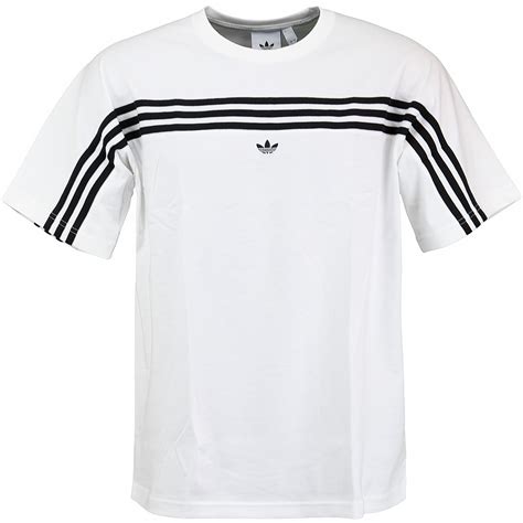 adidas t shirt 3 stripes weiß herren outlet|3 Stripes · T .